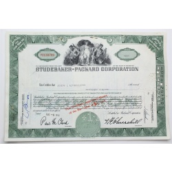 1958 Studebaker-Packard Corporation Stock Certificate - Y0133799 - 25 Shares