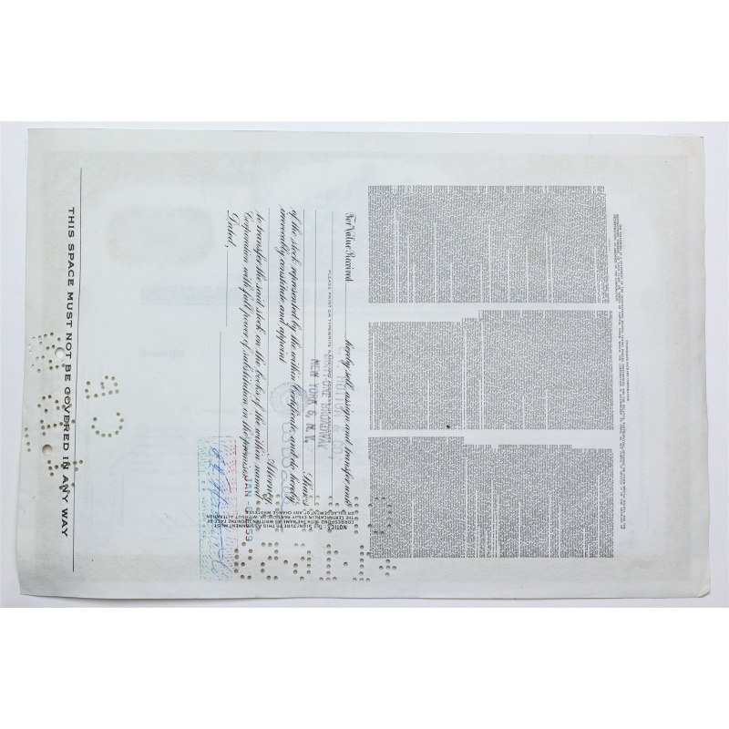 1958 Studebaker-Packard Corporation Stock Certificate - Y0159518 - 20 Shares