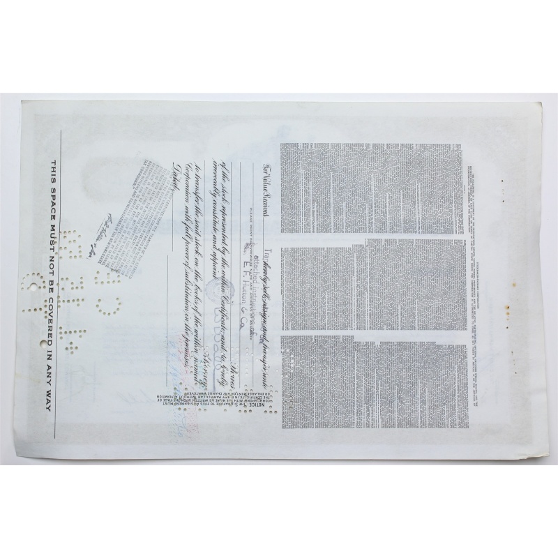 1958 Studebaker-Packard Corporation Stock Certificate - Y0158270 - 4 Shares