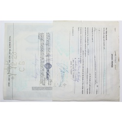 1956 Studebaker-Packard Corporation Stock Certificate - Y072099 - 20 Shares