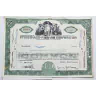1954 Studebaker-Packard Corporation Stock Certificate - P016120 - 20 Shares