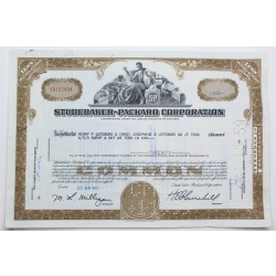 1958 Studebaker-Packard Corporation Stock Certificate - Y0157494 - 20 Shares