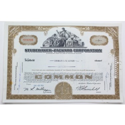 1959 Studebaker-Packard Corporation Stock Certificate - Y0160586 - 3 Shares
