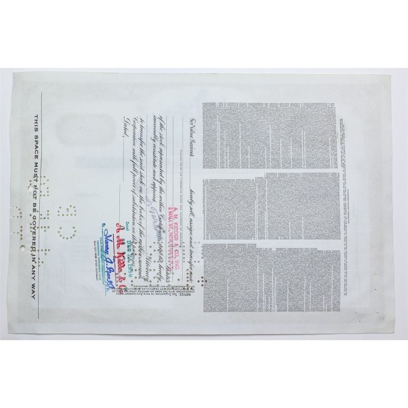 1958 Studebaker-Packard Corporation Stock Certificate - Y0158577 - 10 Shares