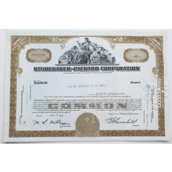 1959 Studebaker-Packard Corporation Stock Certificate - Y0160294 - 45 Shares