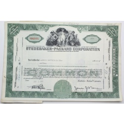 1955 Studebaker-Packard Corporation Stock Certificate - Y042371 - 10 Shares