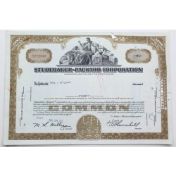 1958 Studebaker-Packard Corporation Stock Certificate - Y0152040 - 40 Shares