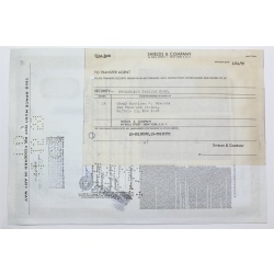 1958 Studebaker-Packard Corporation Stock Certificate - Y0159573 - 15 Shares