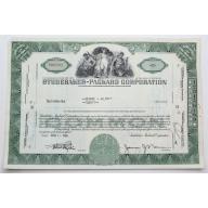 1956 Studebaker-Packard Corporation Stock Certificate - Y066762 - 20 Shares