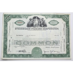 1955 Studebaker-Packard Corporation Stock Certificate - Y060046 - 10 Shares