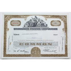 1959 Studebaker-Packard Corporation Stock Certificate - Y0159732 - 30 Shares