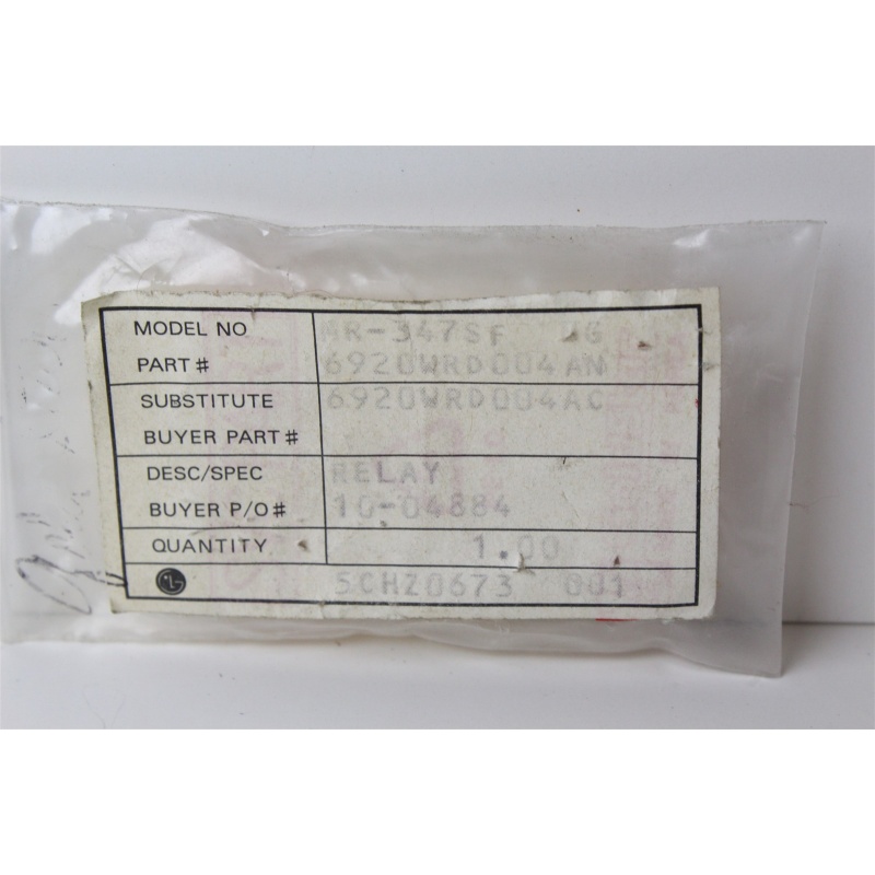 GOLDSTAR 6920WRD004AC RELAY 6920WRD004AN MR-347SF