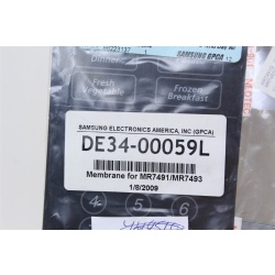 Maytag/SAMSUNG DE34-00059LKeypad SWITCH MEMBRANE FOR MR7491 / MR7493 ENGLISH