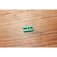 Lot of 25 - MICRO KNEX Green ROD End Connectors Knex