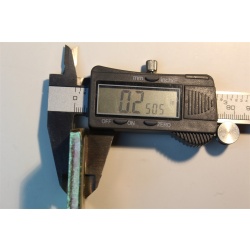 2" Square Flat Washer Yellow Zinc Plated Steel 0.7" ID, 1/4" Thick 5/8" Bolt