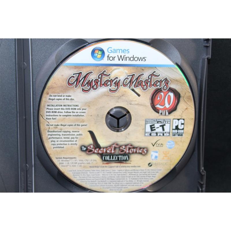 Mystery Masters: The Secret Stories Collection (PC, 2012) - 20 Pack - DVD