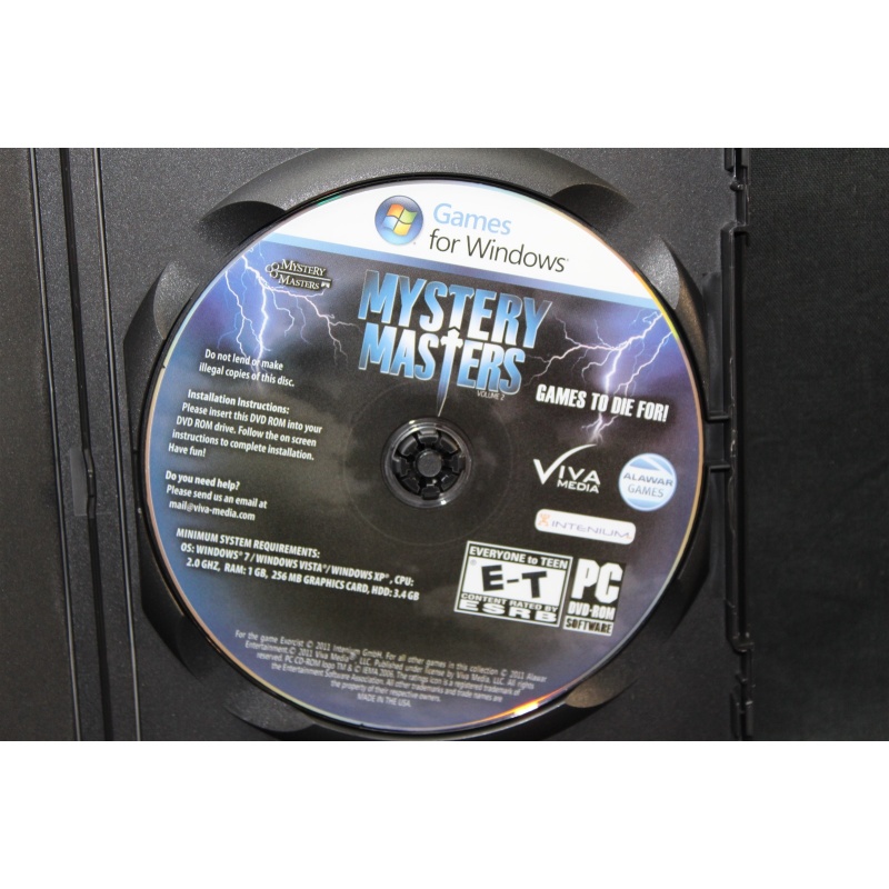 Mystery Masters: Volume 2 - Games To Die For (PC, 2011)