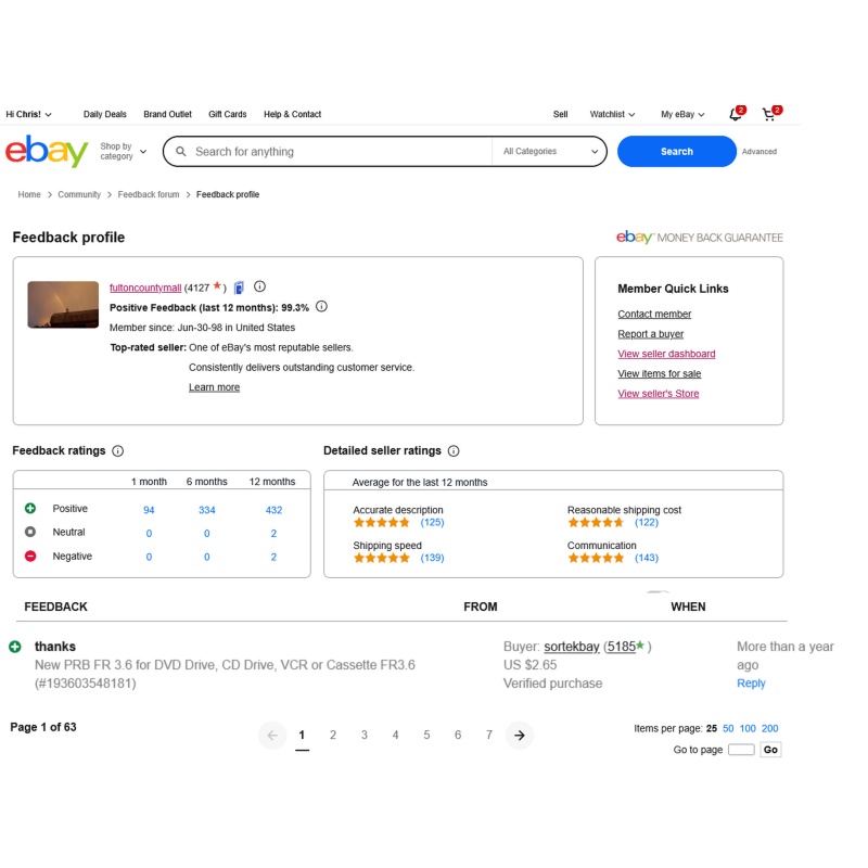 356-SS13 Pfanstiehl Diamond Needles Stylus Cartridge  #126 Original Package