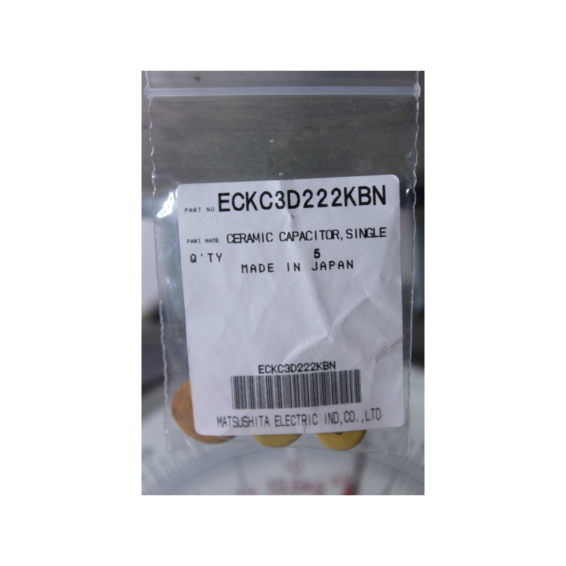 Panasonic ECKC3D222KBR CERAMIC CAPACITOR - PACK OF 5