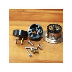 ANTIQUE VINTAGE TURN & PULL HART-LOCK PLUG ENDS 63762