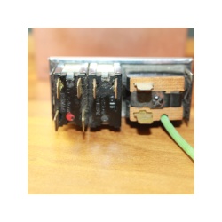 ANTIQUE VINTAGE RANGE TOP OVEN DUAL LIGHT SWITCH WITH RECEPTACLE 63802