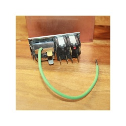 ANTIQUE VINTAGE RANGE TOP OVEN DUAL LIGHT SWITCH WITH RECEPTACLE 63802