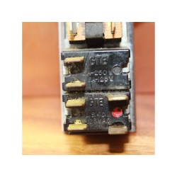 ANTIQUE VINTAGE RANGE TOP OVEN DUAL LIGHT SWITCH WITH RECEPTACLE 63802