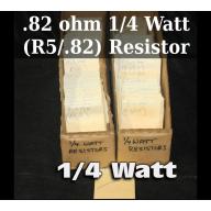 .82 ohm 1/4 Watt (R5/.82) Resistor  - 63838