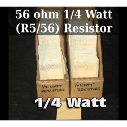 56 ohm 1/4 Watt (R5/56) Resistor  - 63858