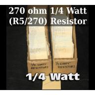 270 ohm 1/4 Watt (R5/270) Resistor  - 63870