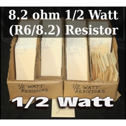 8.2 ohm 1/2 Watt (R6/8.2) Resistor  - 64026