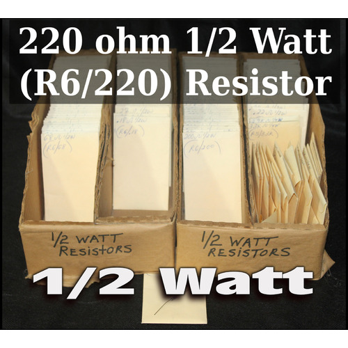 220 ohm 1/2 Watt (R6/220) Resistor  - 64052