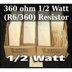 360 ohm 1/2 Watt (R6/360) Resistor  - 64055