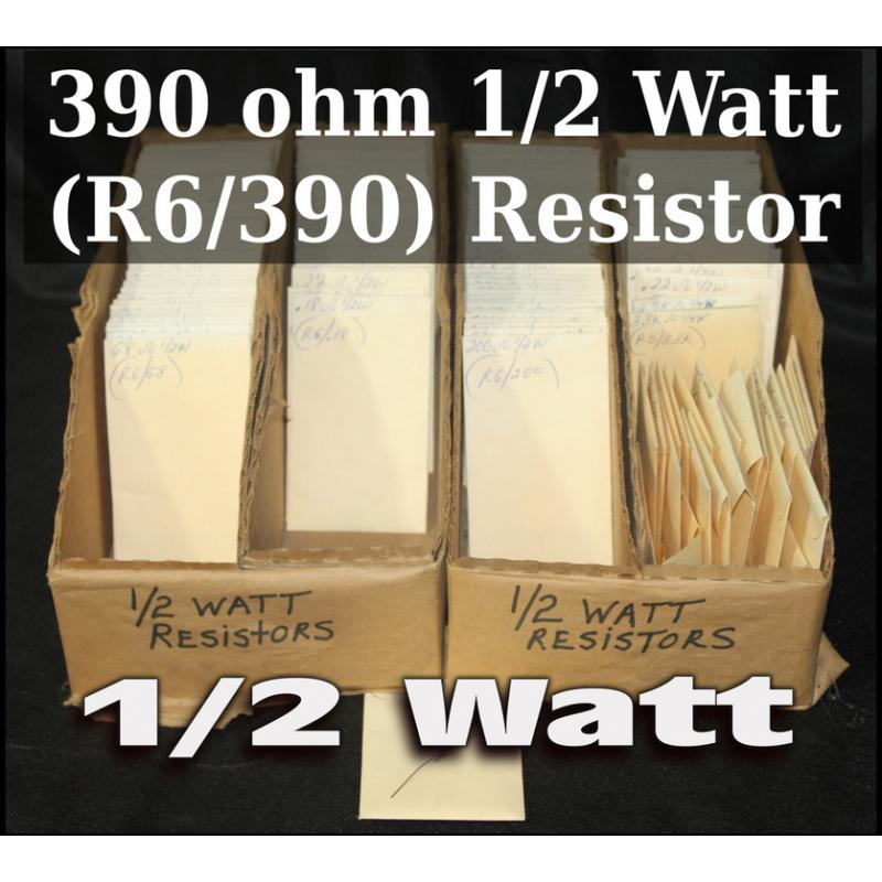390 ohm 1/2 Watt (R6/390) Resistor  - 64056