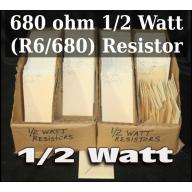 680 ohm 1/2 Watt (R6/680) Resistor  - 64060