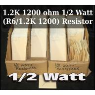 1.2K 1200 ohm 1/2 Watt (R6/1.2K 1200) Resistor  - 64065