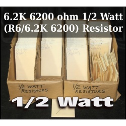 6.2K 6200 ohm 1/2 Watt (R6/6.2K 6200) Resistor  - 64082