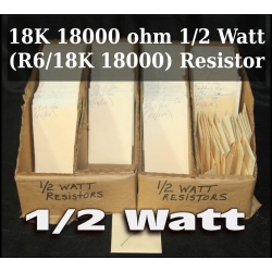 18K 18000 ohm 1/2 Watt (R6/18K 18000) Resistor  - 64092