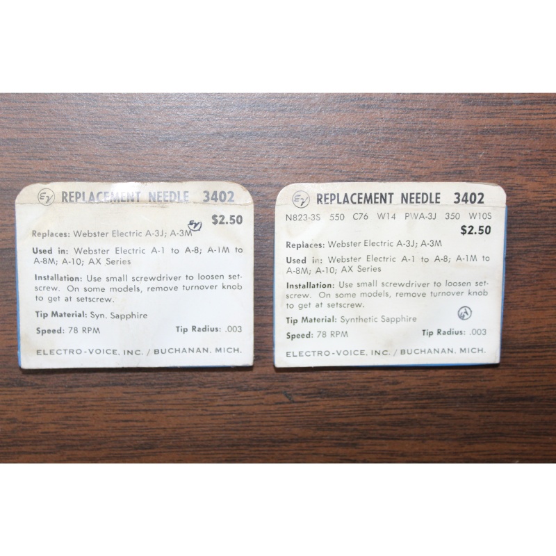 Electro-Voice Replacement Phonograph Needle Stylus 3402