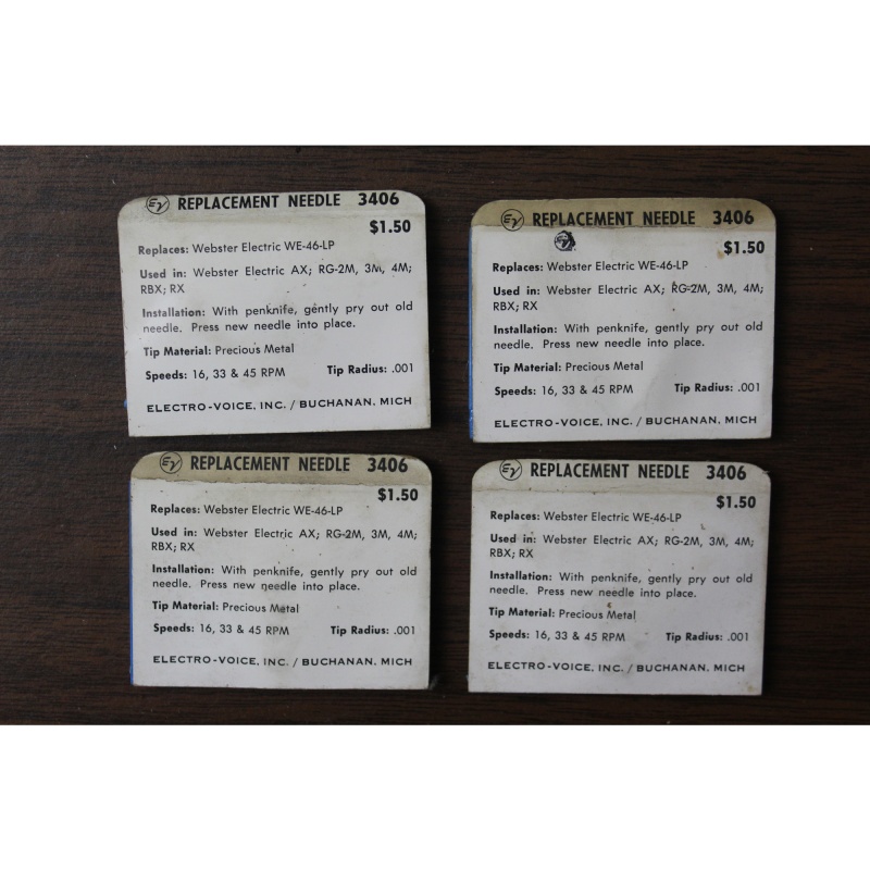 Electro-Voice Replacement Phonograph Needle Stylus 3406