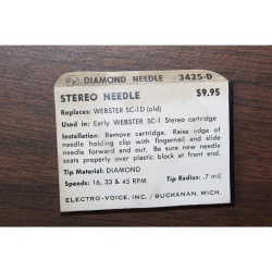 Electro-Voice Replacement Phonograph Needle Stylus 3425-D