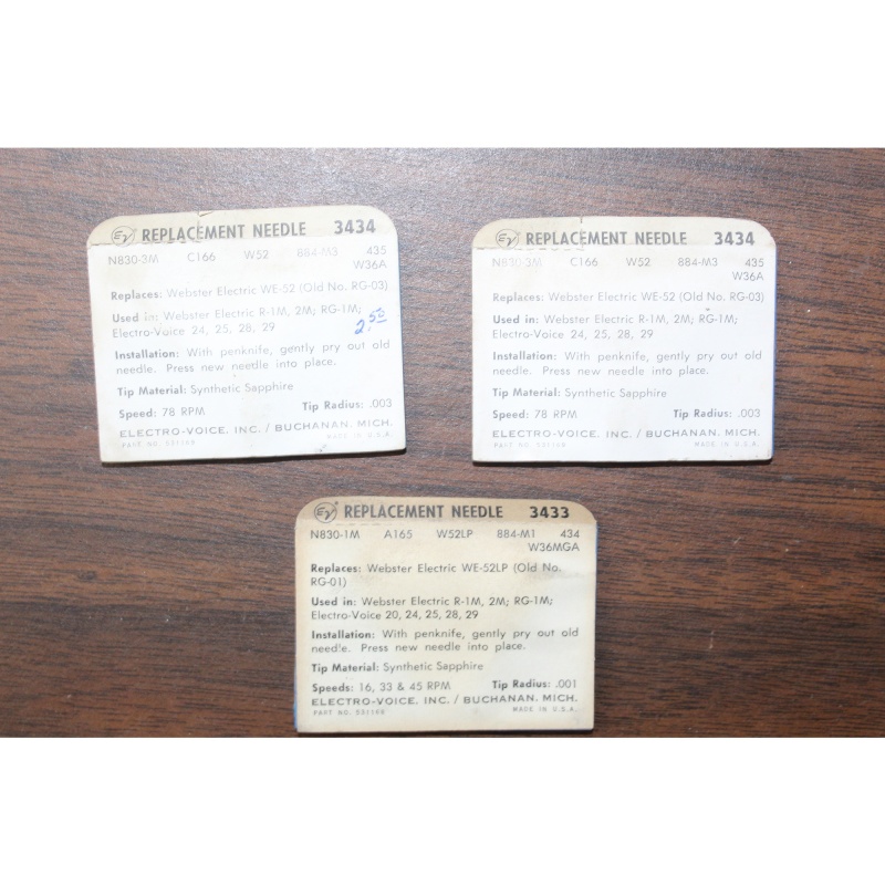 Electro-Voice Replacement Phonograph Needle Stylus 3434