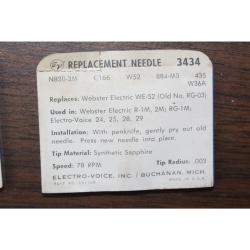 Electro-Voice Replacement Phonograph Needle Stylus 3434