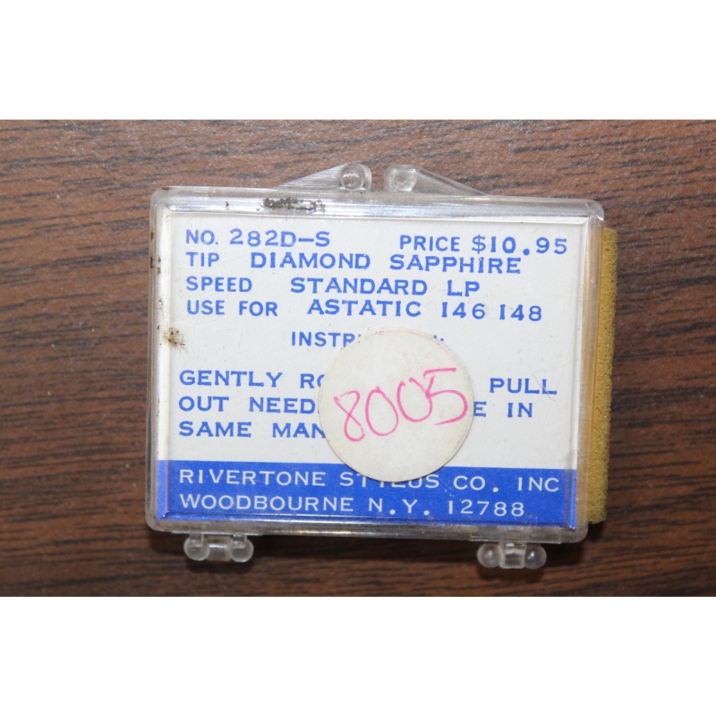Rivertone Replacement Phonograph Needle Stylus 282D-S