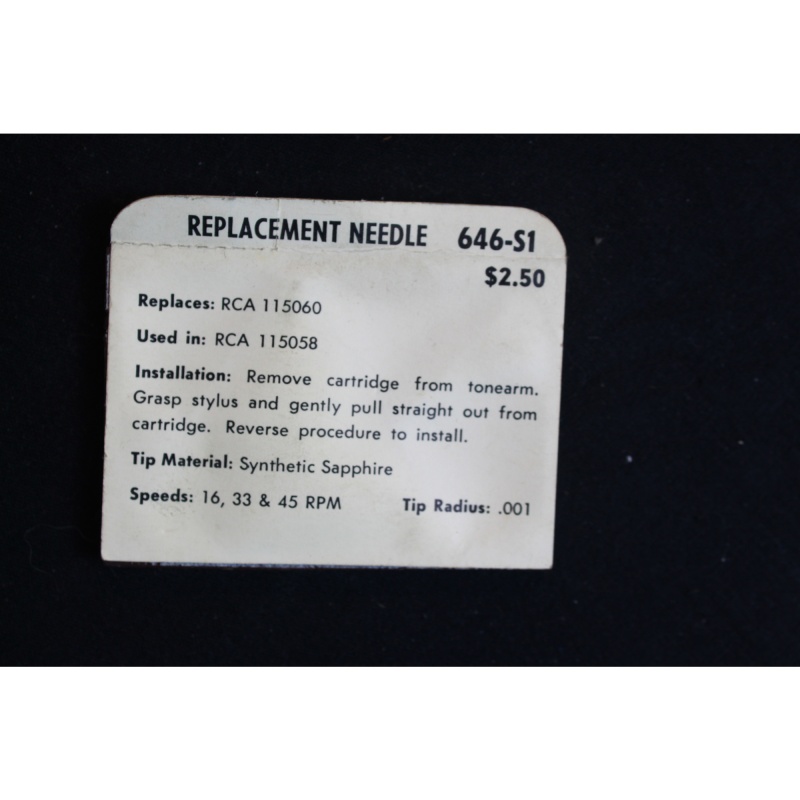 Superb Replacement Phonograph Needle Stylus 646-S1