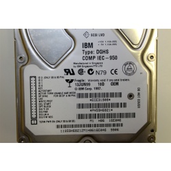 IBM HDD 9.1GB Ultra2 Hard Drive DGHS COMP IEC-950 ECE31908 SCSI 68 PIN 59H6821