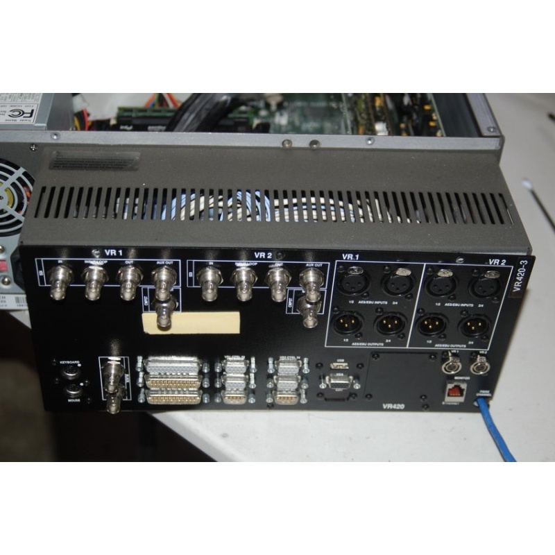 LEITCH VR420 VIDEO FILE SERVER MPEG-2 REAR PANEL CLUSTER