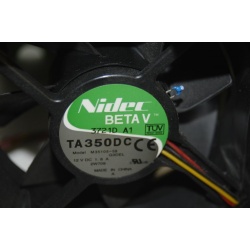 DELL FAN/SHROUD ASSEMBLY P/N: 0J0081 w/ NIDEC BETA V TA350DC FAN M35105-58