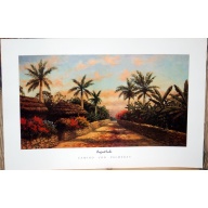 (24 x 36) Art Print CC0601 August Lohr - Camino Con Palmeras