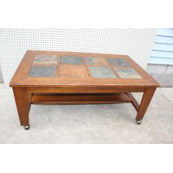 Ashley Furniture T353 Toscana Coffee Table - Rustic Brown